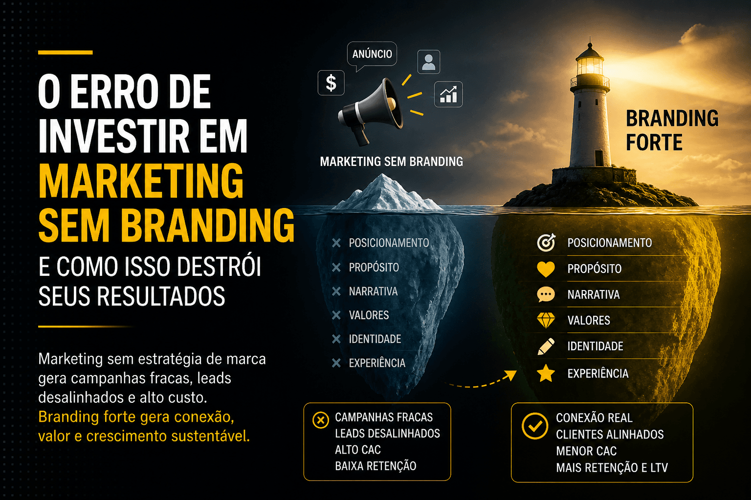O erro de investir em marketing sem branding (e como isso destrói seus resultados)